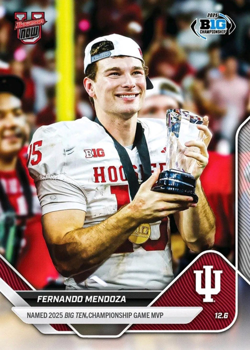 NCAA Indiana Hoosiers 2025 Bowman U NOW Football Fernando Mendoza #58、ToyWiz、kayou