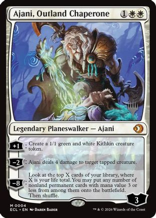 Ajani, Outland Chaperone (PPECL-004) - Promo Pack: Lorwyn Eclipsed Foil、Wizards of the Coast、kayou