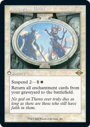Resurgent Belief (Retro Frame) (Foil Etched) (MH2-385) - Modern Horizons 2 Foil、Wizards of the Coast、kayou