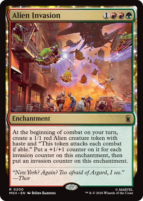 Alien Invasion (Foil) | Marvel Super Heroes、Magic: The Gathering、kayou