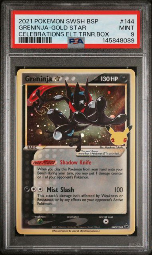Pokemon Celebrations Holo Rare Greninja Gold Star #25 PSA 9、ToyWiz、kayou