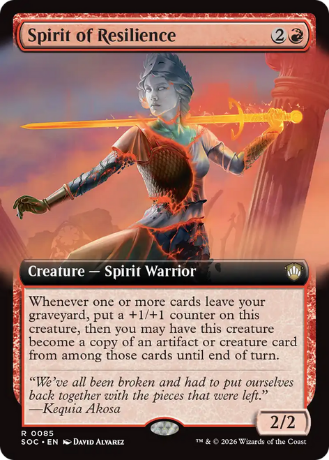 Spirit of Resilience (Extended Art) | Secrets of Strixhaven Commander、Magic: The Gathering、kayou