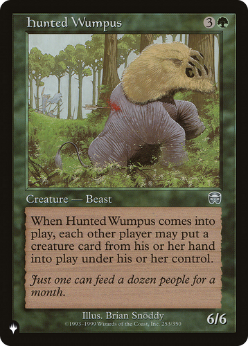 Hunted Wumpus (LIST-253/350) - The List、Wizards of the Coast、kayou