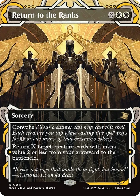 Return to the Ranks (Mystical Archive) | Secrets of Strixhaven Mystical Archive、Magic: The Gathering、kayou