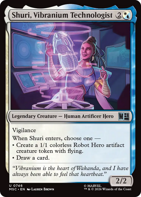 Shuri, Vibranium Technologist (Foil) | Marvel Super Heroes Commander、Magic: The Gathering、kayou
