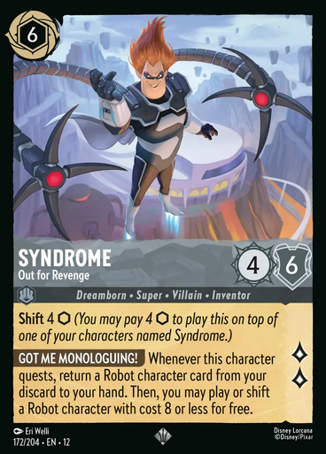 Syndrome - Out for Revenge (Foil) | Wilds Unknown、Disney Lorcana、kayou