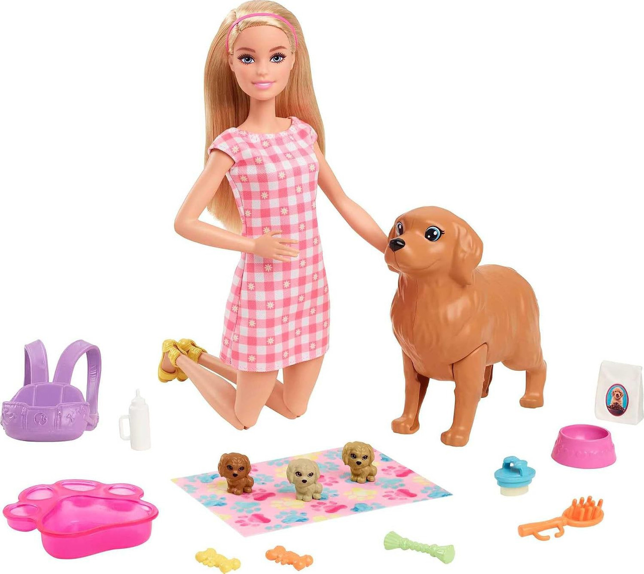Barbie Pets Newborn Pups Doll Playset、ToyWiz、kayou