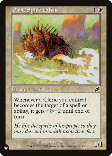 Daru Spiritualist (LIST-5/143) - The List、Wizards of the Coast、kayou