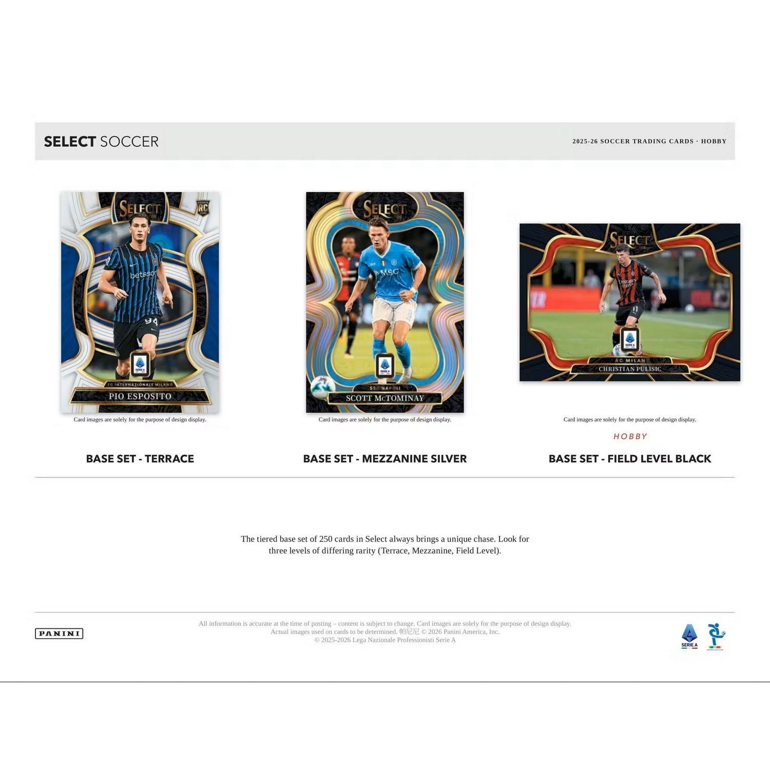2025-26 Panini Select Serie A Soccer Hobby Box、Panini、kayou