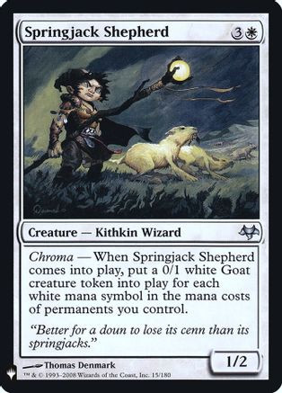 Springjack Shepherd (LIST-15/180) - The List Reprints、Wizards of the Coast、kayou