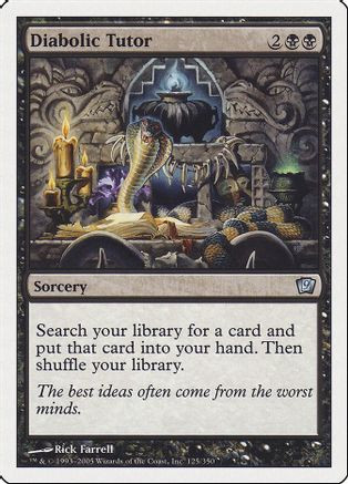 Diabolic Tutor (9ED-125) - 9th Edition Foil、Wizards of the Coast、kayou
