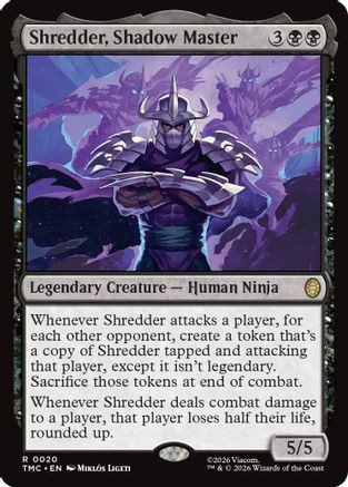 Shredder, Shadow Master (TMC-020) - Commander: Teenage Mutant Ninja Turtles、Wizards of the Coast、kayou