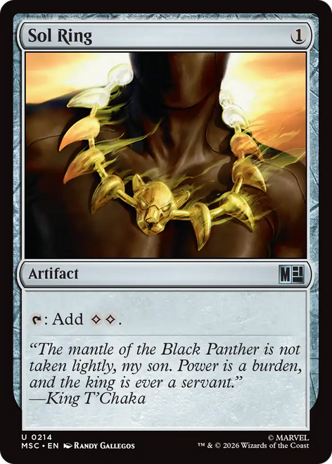 Sol Ring (#214) (Surge Foil) | Marvel Super Heroes Commander、Magic: The Gathering、kayou