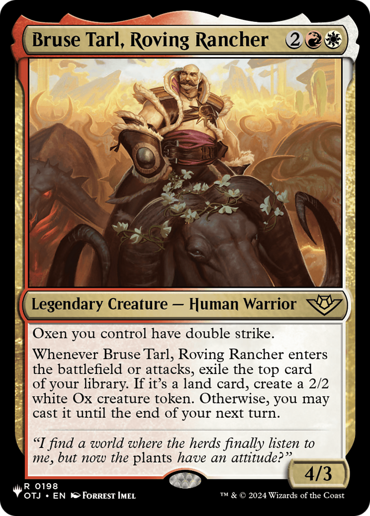Bruse Tarl, Roving Rancher (LIST-198) - The List、Wizards of the Coast、kayou