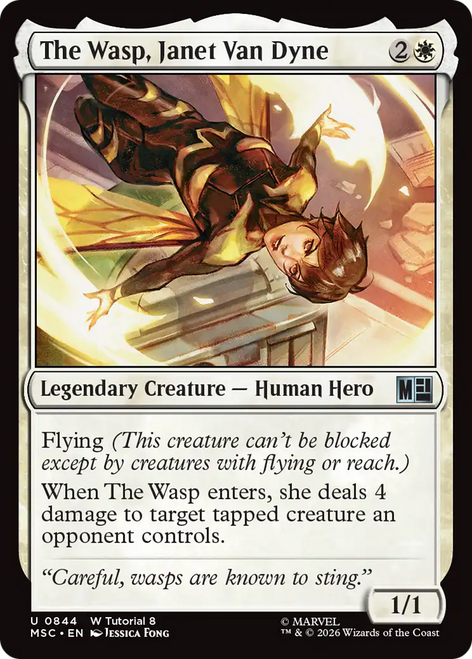 The Wasp, Janet Van Dyne (Tutorial) | Marvel Super Heroes Commander、Magic: The Gathering、kayou