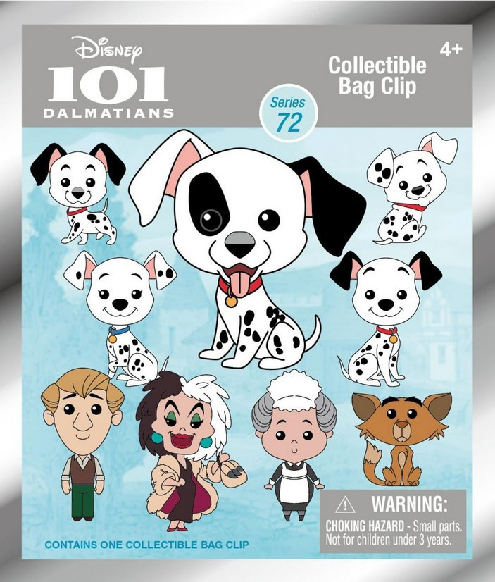 Disney 3D Figural Keyring 101 Dalmatians Series 72 Mystery Pack 1 RANDOM Figure (Pre-Order ships October)、ToyWiz、kayou