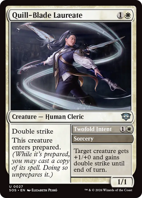 Quill-Blade Laureate // Twofold Intent (Foil) | Secrets of Strixhaven、Magic: The Gathering、kayou