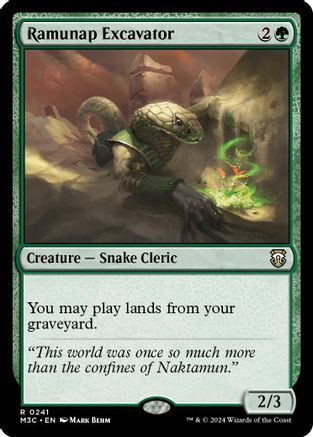 Ramunap Excavator (Ripple Foil) (M3C-241) - Modern Horizons 3 Commander Foil、Wizards of the Coast、kayou