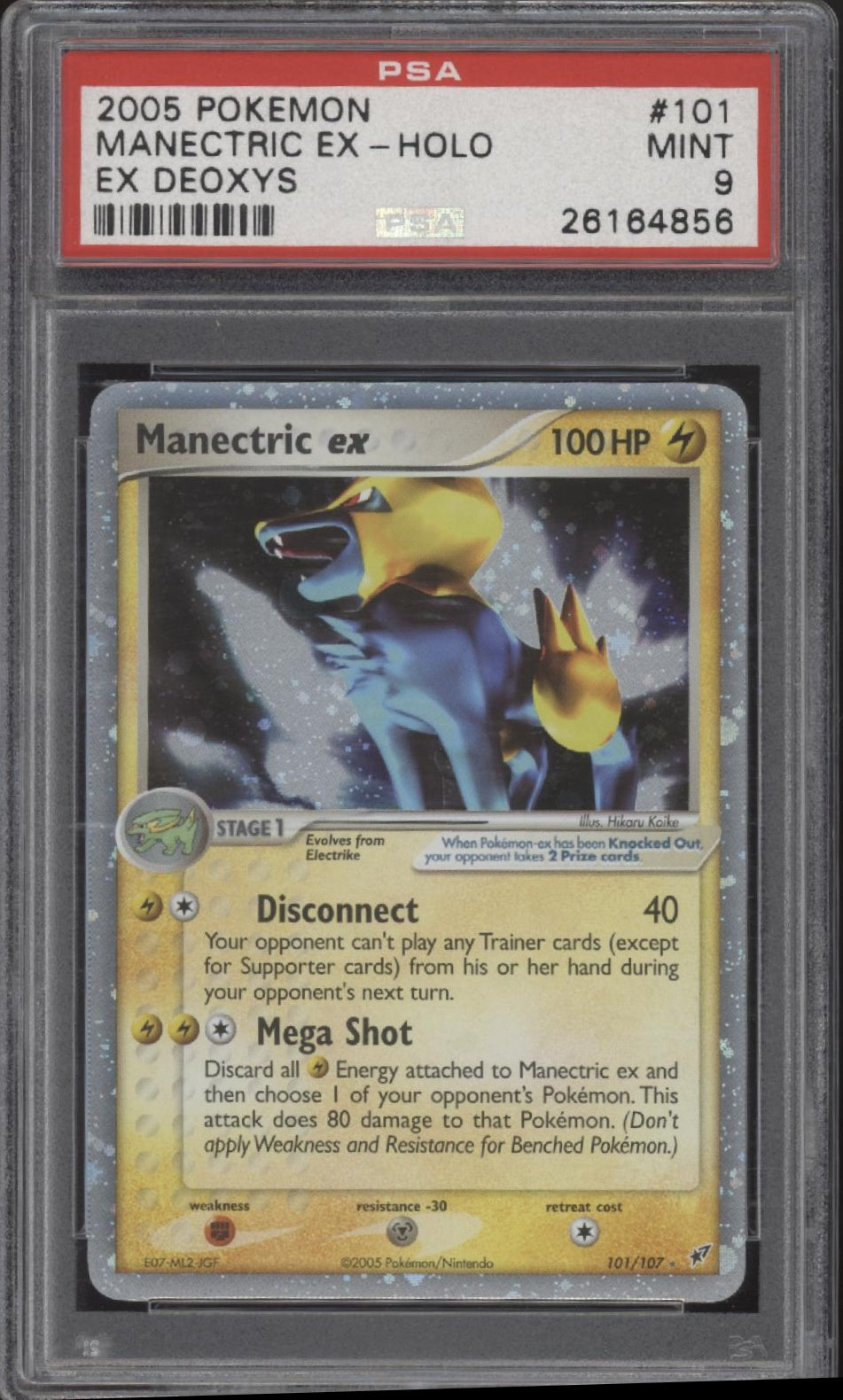 Manectric ex Pokemon ex Deoxys Holo #101 PSA 9、Collector Store LLC Gaming、kayou