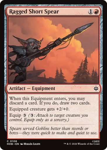 Ragged Short Spear (Foil) | The Hobbit、Magic: The Gathering、kayou