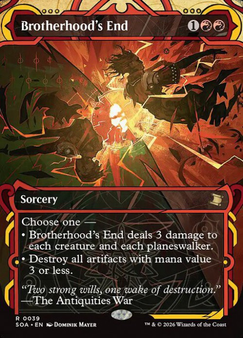 MtG Secrets of Strixhaven Mystical Archive Rare Brotherhood's End #39、ToyWiz、kayou