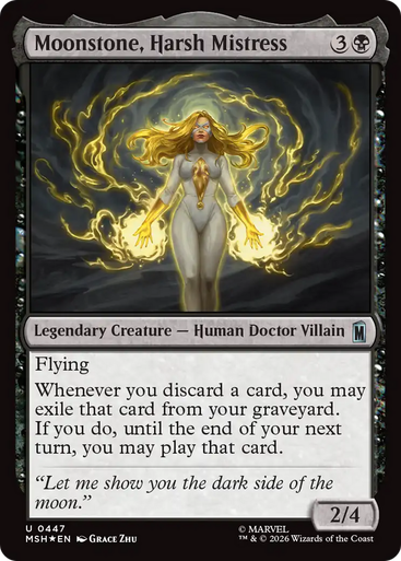 Moonstone, Harsh Mistress (Surge Foil) | Marvel Super Heroes、Magic: The Gathering、kayou