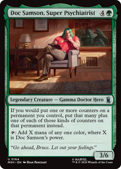 Doc Samson, Super Psychiatrist (Foil) | Marvel Super Heroes、Magic: The Gathering、kayou