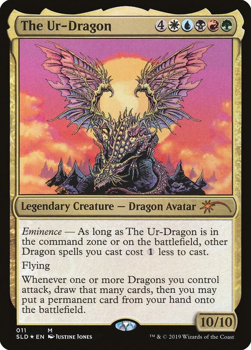 MtG Secret Lair Drop Series Mythic Rare FOIL The Ur-Dragon #361、ToyWiz、kayou