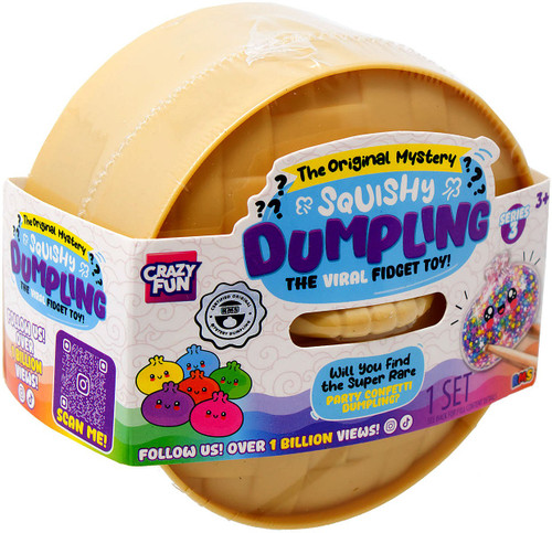 Crazy Fun Official Series 3 PARTY CONFETTI 4-Inch Mystery Pack 1 RANDOM Squishy Dumpling、ToyWiz、kayou