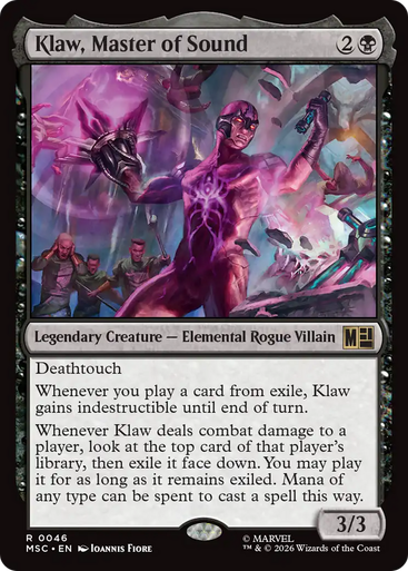 Klaw, Master of Sound (Surge Foil) | Marvel Super Heroes Commander、Magic: The Gathering、kayou