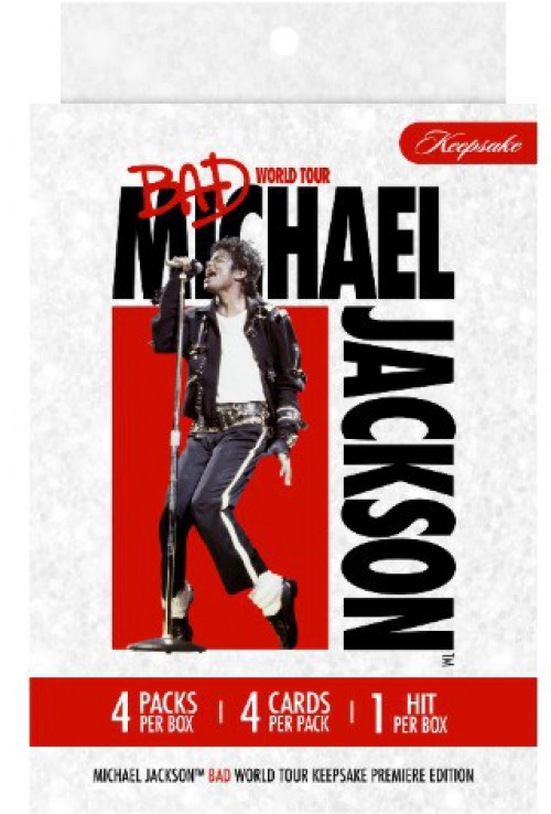Michael Jackson Keepsake Bad World Tour Trading Card MINI Box 4 Packs, 1 Hit Per Box (Pre-Order ships September)、ToyWiz、kayou