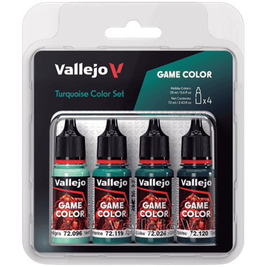 Acrylicos Vallejo: Game Color - Turquoise Color Set (4ct) (PREORDER)、Acrylicos Vallejo, S.L.、kayou