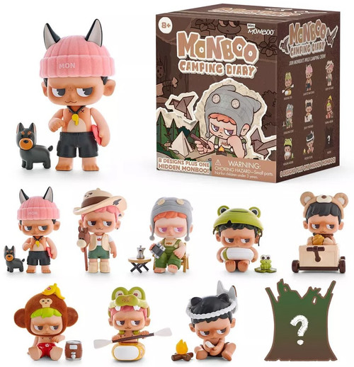 Monboo Camping Diary Series 4-Inch Mystery Pack 1 RANDOM Figure、ToyWiz、kayou