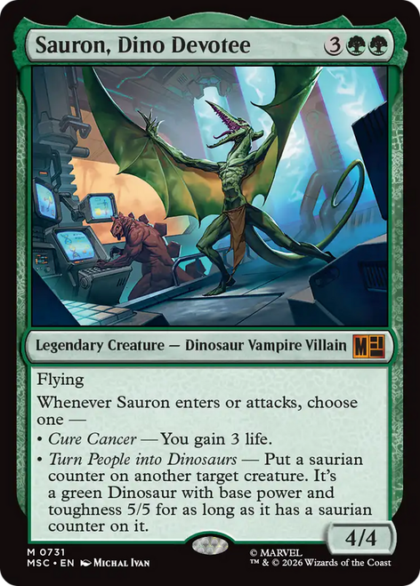 Sauron, Dino Devotee (Foil) | Marvel Super Heroes Commander、Magic: The Gathering、kayou