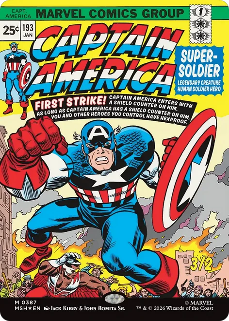 Captain America, Super-Soldier (Classic Comic Foil) | Marvel Super Heroes、Magic: The Gathering、kayou