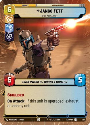 Jango Fett - Wily Mercenary (Hyperspace) (351) - A Lawless Time、Fantasy Flight Games、kayou
