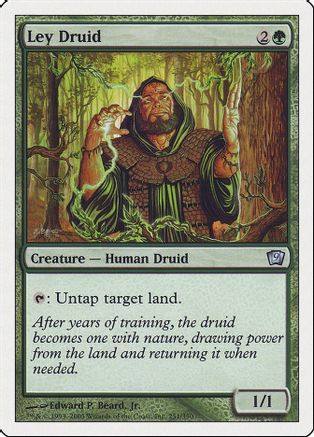 Ley Druid (9ED-251) - 9th Edition Foil、Wizards of the Coast、kayou