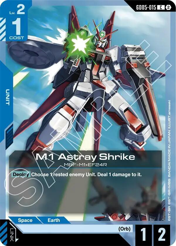 Gundam Trading Card Game Freedom Ascension Common M1 Astray Shrike GD05-015、ToyWiz、kayou