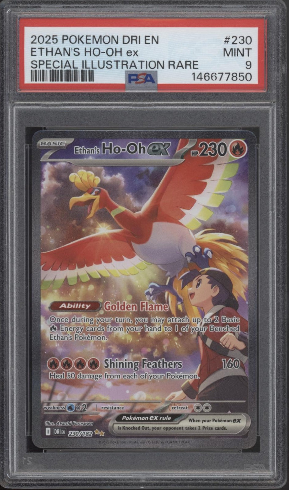 Ethan's Ho-Oh ex Pokemon Destined Rivals Special Illustration Rare #230 PSA 9、Collector Store LLC Gaming、kayou