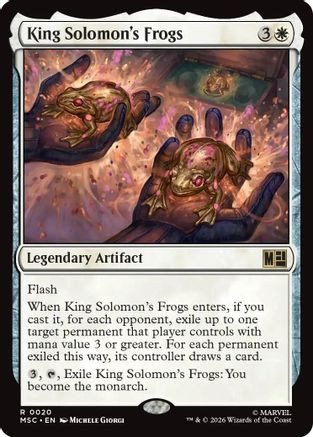 King Solomon's Frogs (MSC-020) - Commander: Marvel Super Heroes、Wizards of the Coast、kayou