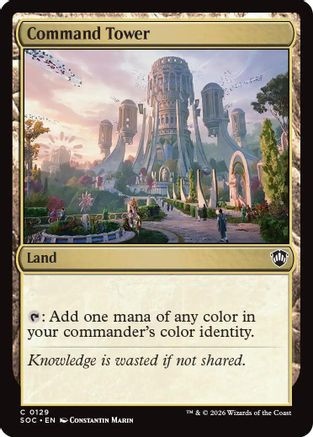 Command Tower (SOC-129) - Commander: Secrets of Strixhaven、Wizards of the Coast、kayou