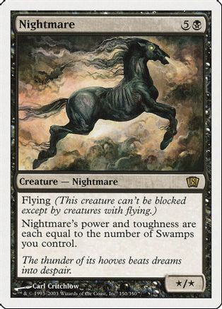 Nightmare (8ED-150) - 8th Edition Foil、Wizards of the Coast、kayou