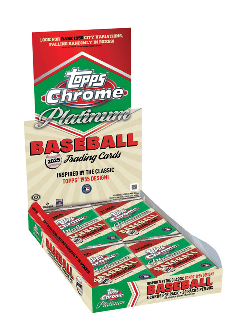 MLB Topps 2025 Chrome Platinum Baseball Trading Card HOBBY Box 20 Packs、ToyWiz、kayou