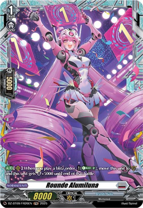 Cardfight Vanguard Trading Card Game Super Brave Detonation FR Rounde Alumiluna DZ-BT09/FR26EN、ToyWiz、kayou