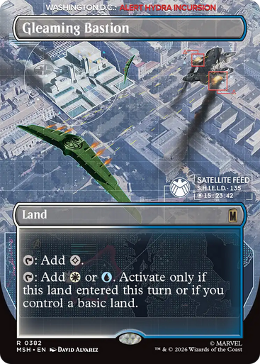 Gleaming Bastion (Borderless Art)、Magic: The Gathering、kayou