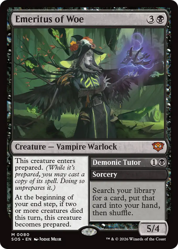 Emeritus of Woe // Demonic Tutor (Foil) | Secrets of Strixhaven、Magic: The Gathering、kayou