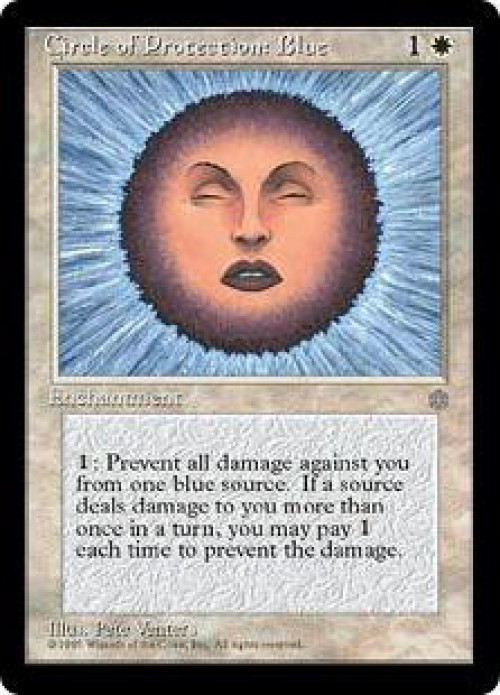 MtG Ice Age Common Circle of Protection: Blue #13 Moderately Played、ToyWiz、kayou