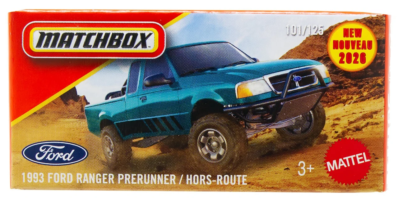 Matchbox 1993 Ford Ranger Prerunner Diecast Car、ToyWiz、kayou