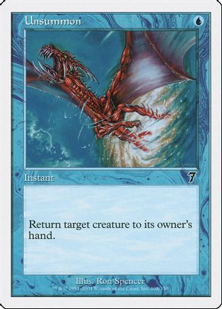 Unsummon (7ED-108) - 7th Edition、Wizards of the Coast、kayou