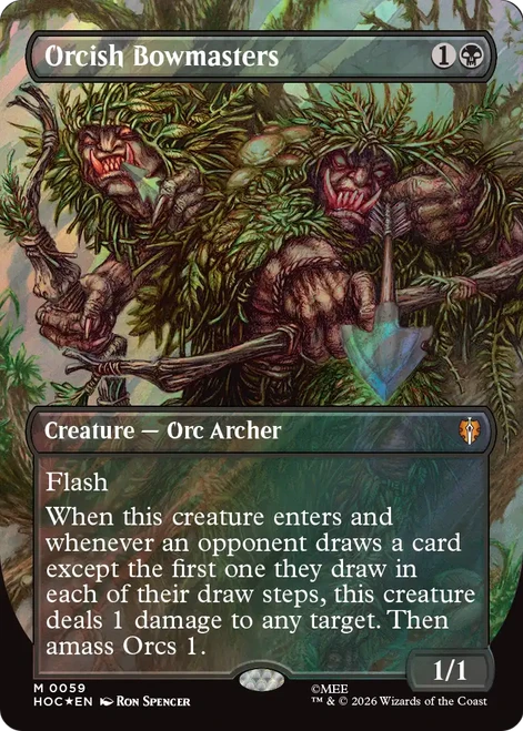 Orcish Bowmasters (Borderless Art Surge Foil) | The Hobbit Commander、Magic: The Gathering、kayou
